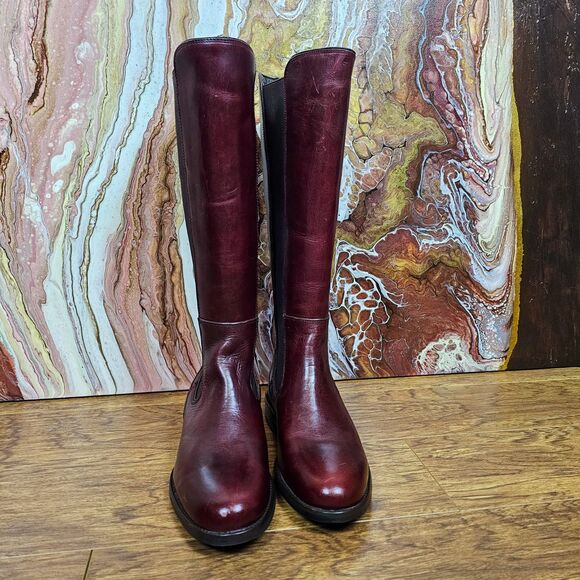 Wolverine 1000 Mile Heritage Darcy Women's Boots Cherry Red Leather Size 5.5B - Picture 7 of 14
